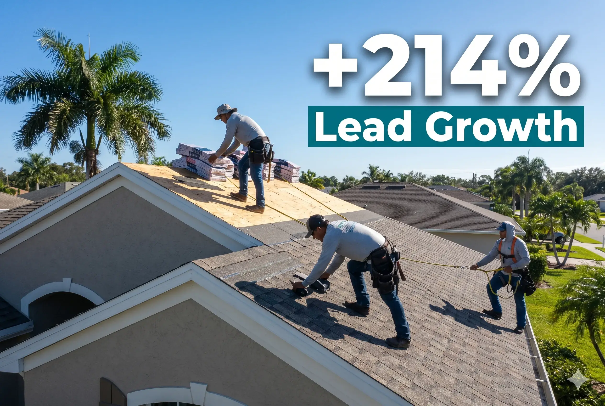 Roofing company lead generation case study