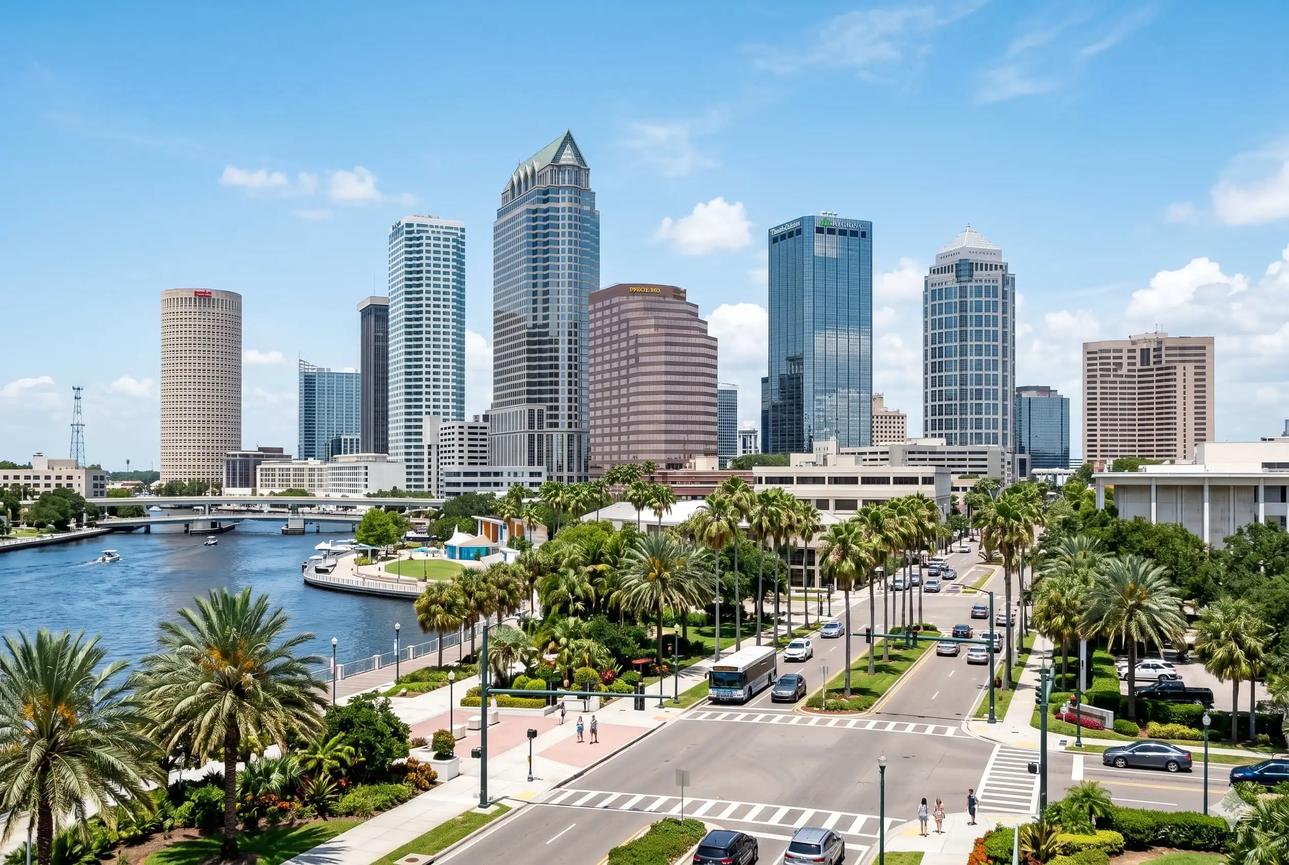 Web design services in Tampa, Florida business district